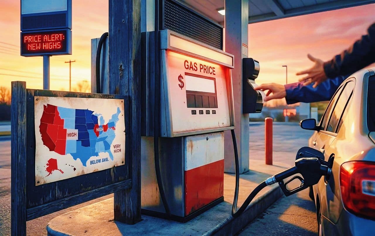 Gas Prices March 2026: Highest Since 2022 — State-by-State Pump Costs